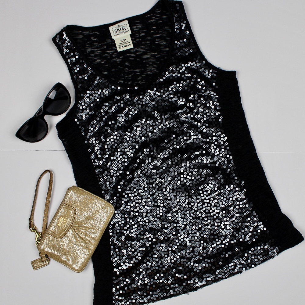 Ariat Sequin Burnout Tank